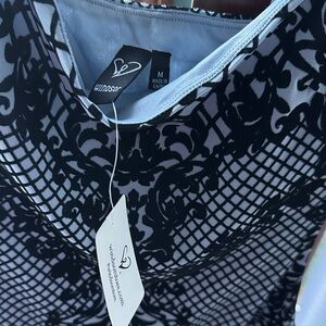 Windsor Black Lace Overlay Dress